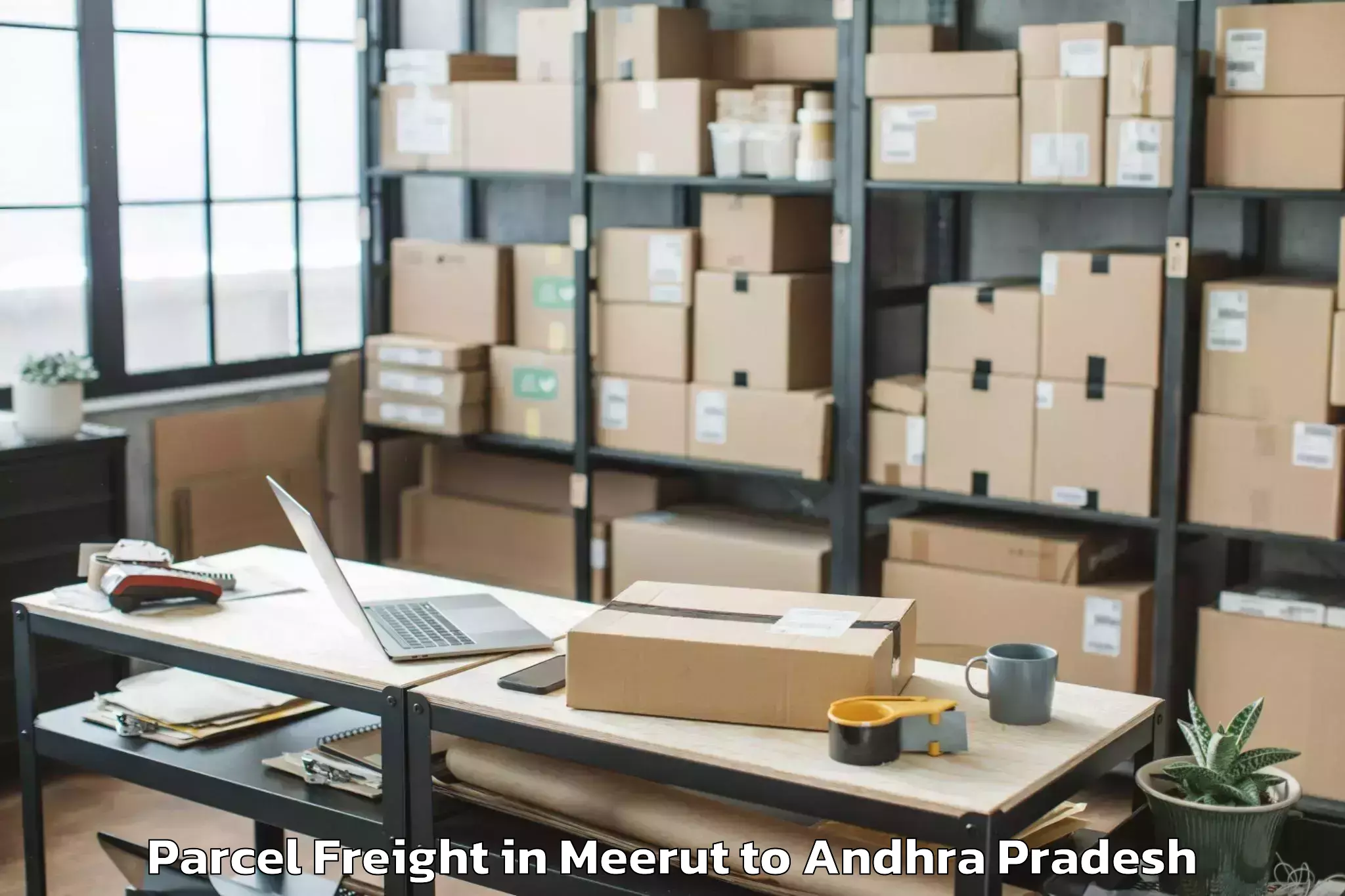 Quality Meerut to Lakshminarsupeta Parcel Freight